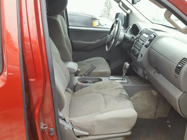 1N6AD0FV9CC409352 - 2012 NISSAN FRONTIER S RED photo 5