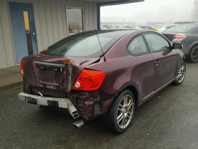 JTKDE167170200403 - 2007 TOYOTA SCION TC 栗色 照片 4