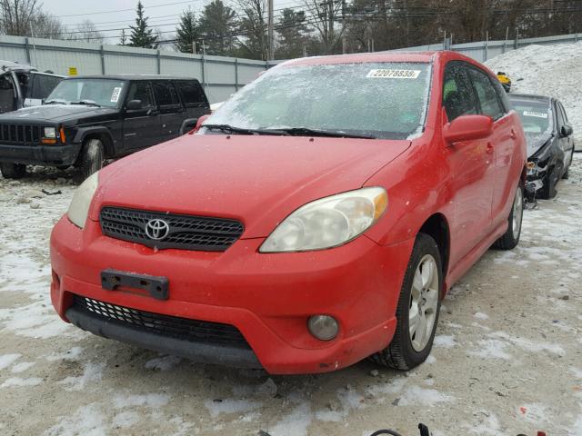 2T1LR32E25C323279 - 2005 TOYOTA COROLLA MA RED photo 2