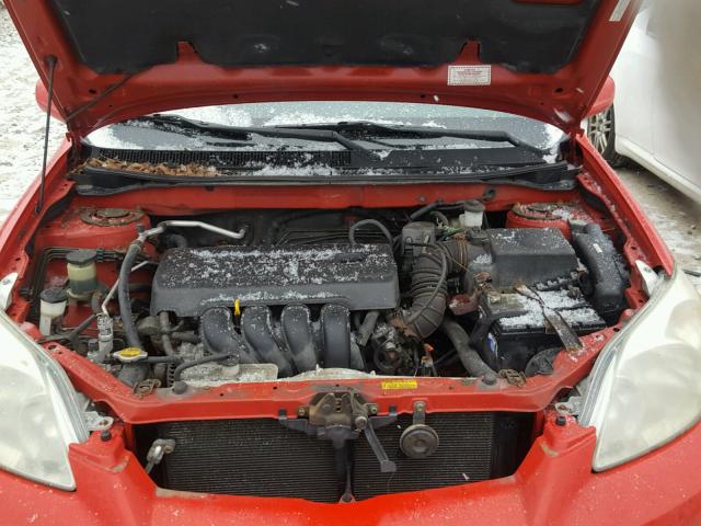 2T1LR32E25C323279 - 2005 TOYOTA COROLLA MA RED photo 7