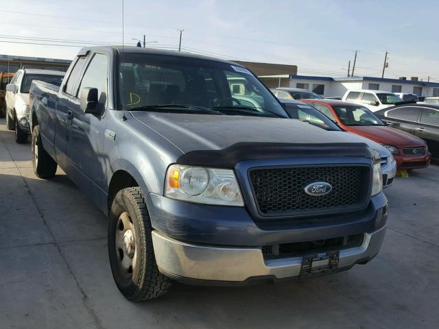 1FTVX12565NA04709 - 2005 FORD F150 BLUE photo 1