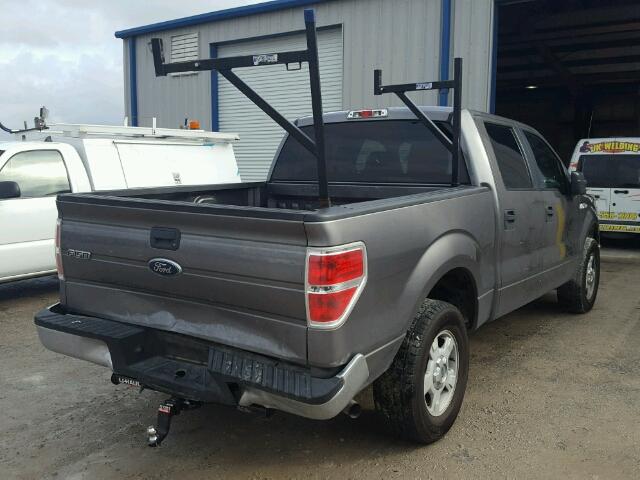 1FTEW1C87AFC65508 - 2010 FORD F150 SUPER GRAY photo 4