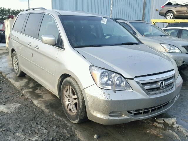 5FNRL38425B406524 - 2005 HONDA ODYSSEY EX SILVER photo 1