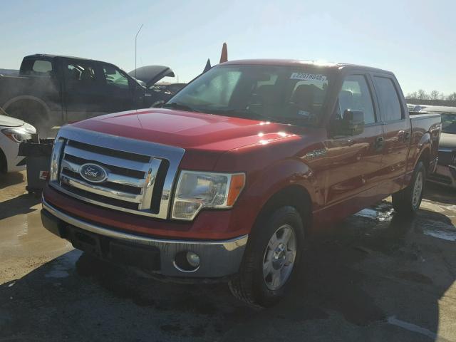 1FTFW1CF2BKD21978 - 2011 FORD F150 SUPER BURGUNDY photo 2