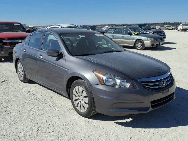 1HGCP2F35CA215511 - 2012 HONDA ACCORD LX GRAY photo 1