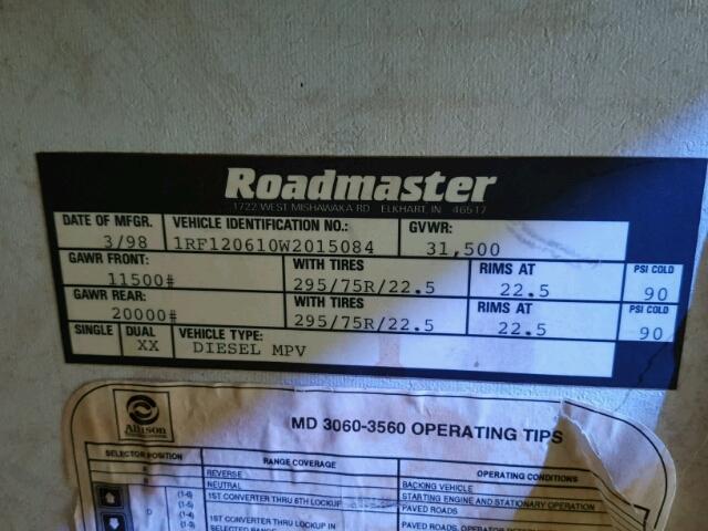 1RF120610W2015084 - 1998 ROADMASTER RAIL DYANASTER TWO TONE photo 10