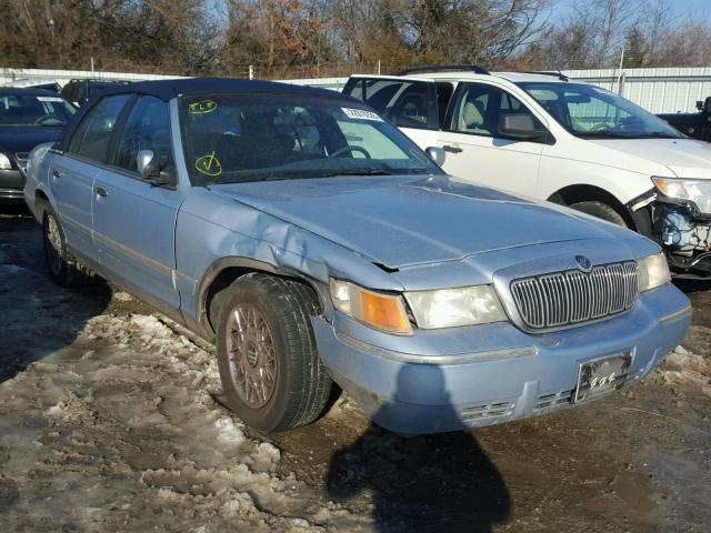 2MEFM74W7YX605439 - 2000 MERCURY GRAND MARQ BLUE photo 1