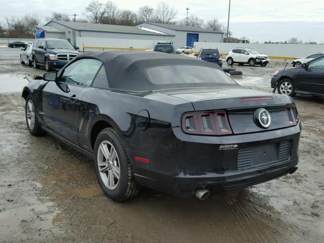 1ZVBP8EMXD5211520 - 2013 FORD MUSTANG BLACK photo 3