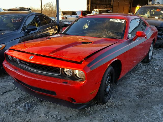 2B3CJ4DV0AH157517 - 2010 DODGE CHALLENGER RED photo 9