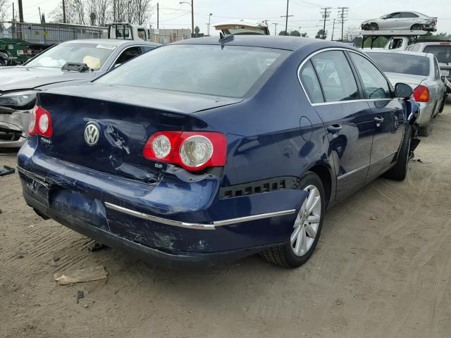 WVWEU73C16P053766 - 2006 VOLKSWAGEN PASSAT 3.6 BLUE photo 4