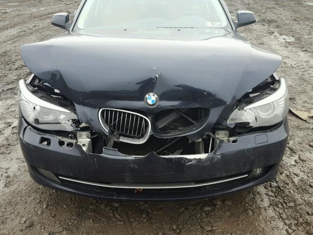 WBANV1C55AC444119 - 2010 BMW 528 XI BLUE photo 7