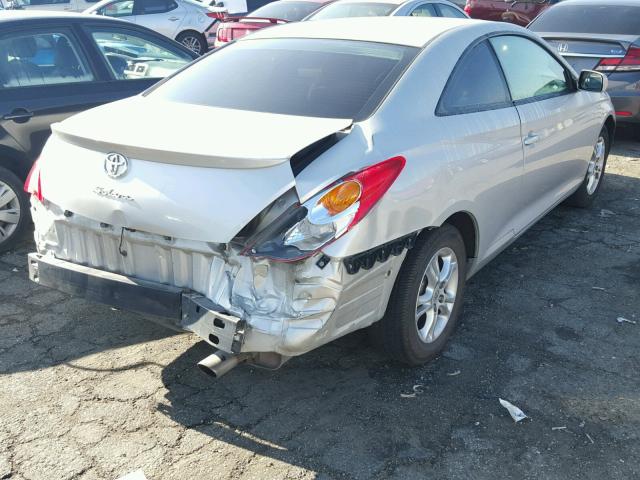 4T1CE38P96U721044 - 2006 TOYOTA CAMRY SOLA SILVER photo 4