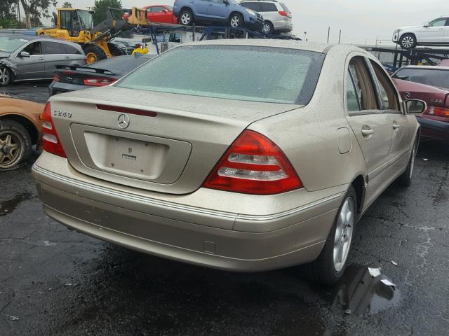 WDBRF61J93F411588 - 2003 MERCEDES-BENZ C 240 GOLD photo 4