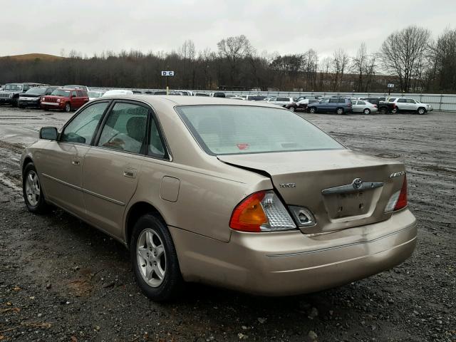 4T1BF28B72U200664 - 2002 TOYOTA AVALON XL GOLD photo 3