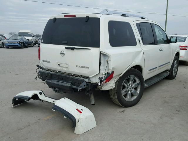 5N1AA0NC4CN611253 - 2012 NISSAN ARMADA SV WHITE photo 4