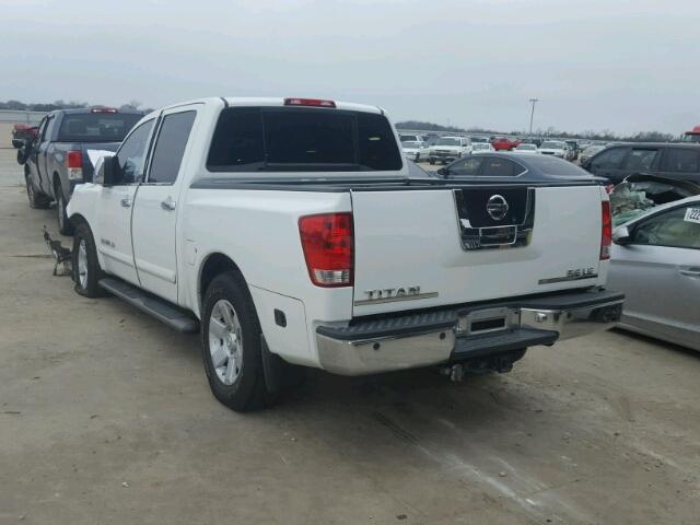 1N6BA07A26N559661 - 2006 NISSAN TITAN XE WHITE photo 3