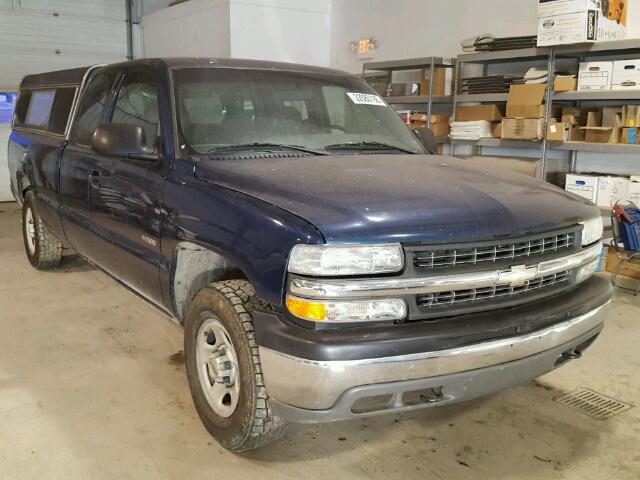 1GCEK19V21E307579 - 2001 CHEVROLET SILVERADO BLUE photo 1