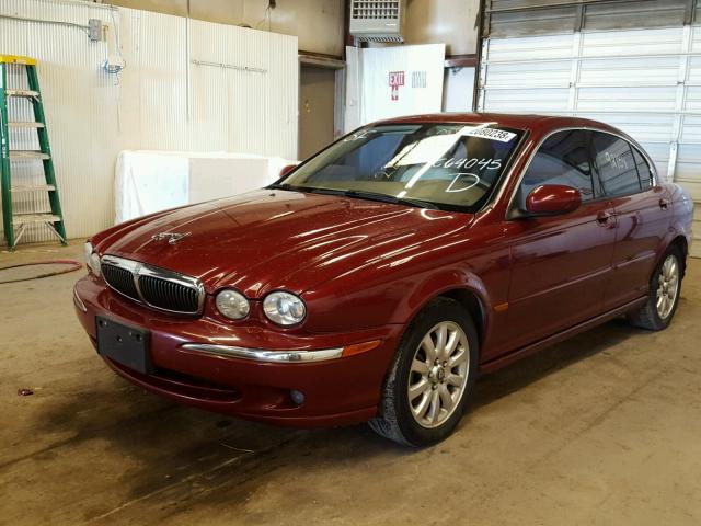 SAJEA51D22XC64045 - 2002 JAGUAR X-TYPE 2.5 RED photo 2