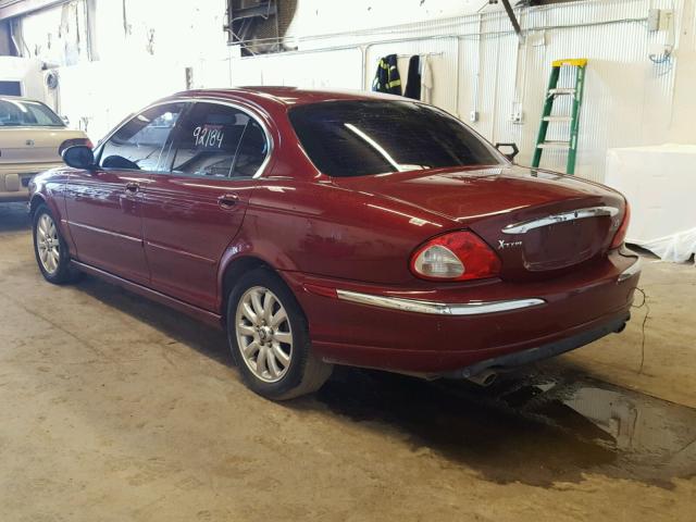 SAJEA51D22XC64045 - 2002 JAGUAR X-TYPE 2.5 RED photo 3