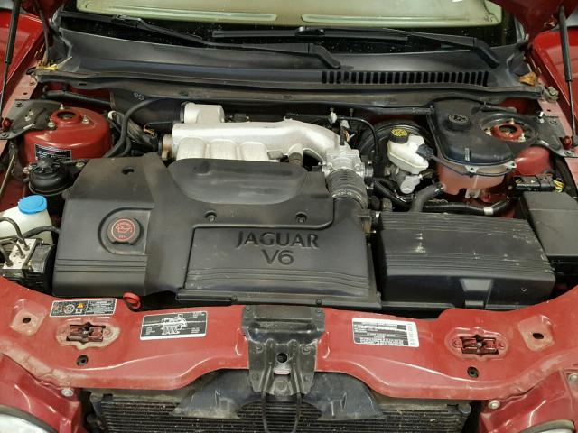 SAJEA51D22XC64045 - 2002 JAGUAR X-TYPE 2.5 RED photo 7