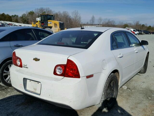 1G1ZB5EB8AF208692 - 2010 CHEVROLET MALIBU LS WHITE photo 4