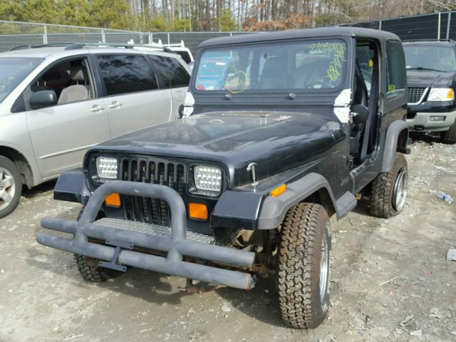 2J4FY19P0NJ537076 - 1992 JEEP WRANGLER / BLACK photo 2