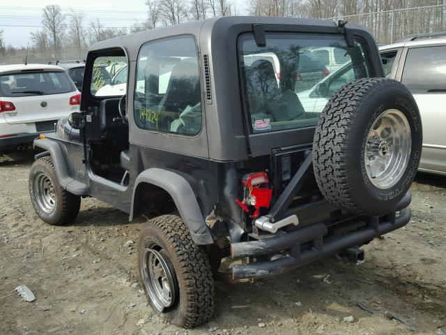 2J4FY19P0NJ537076 - 1992 JEEP WRANGLER / BLACK photo 3