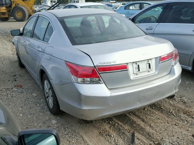 1HGCP2F36BA036537 - 2011 HONDA ACCORD LX SILVER photo 3