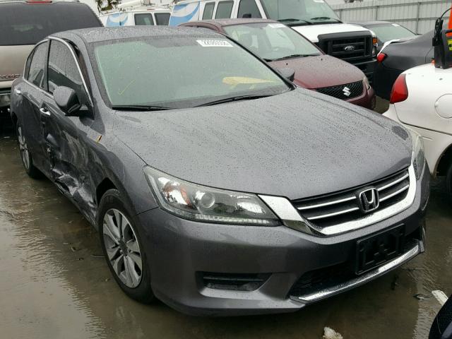 1HGCR2F34EA214038 - 2014 HONDA ACCORD LX GRAY photo 1