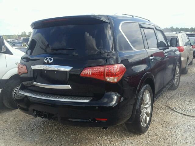 JN8AZ2ND1C9716055 - 2012 INFINITI QX56 BLACK photo 4