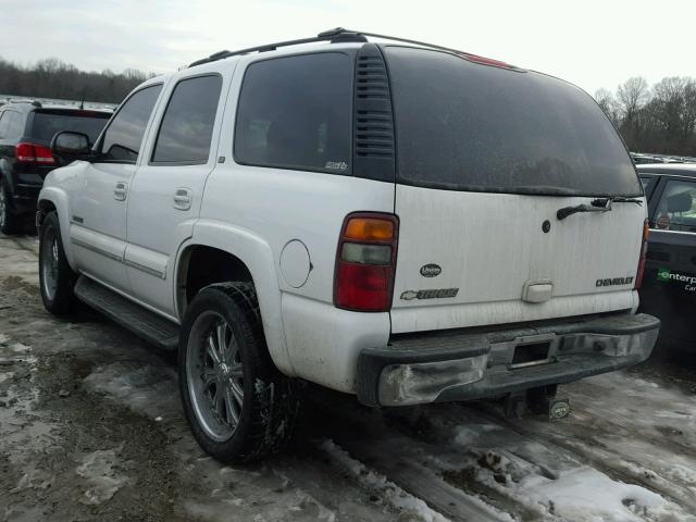 1GNEK13ZX3J194557 - 2003 CHEVROLET TAHOE K150 WHITE photo 3