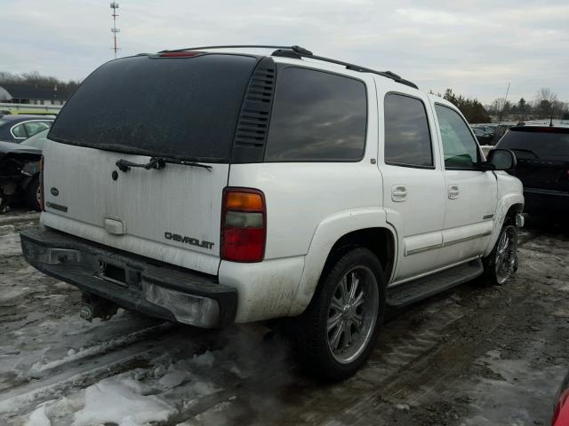 1GNEK13ZX3J194557 - 2003 CHEVROLET TAHOE K150 WHITE photo 4