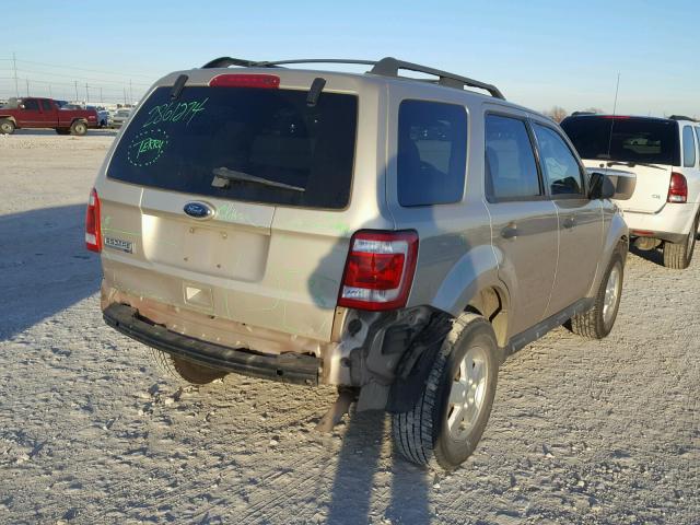 1FMCU0D76AKC95423 - 2010 FORD ESCAPE XLT TAN photo 4