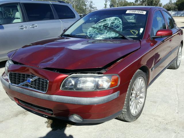 YV1RS59V342374507 - 2004 VOLVO S60 2.5T MAROON photo 2