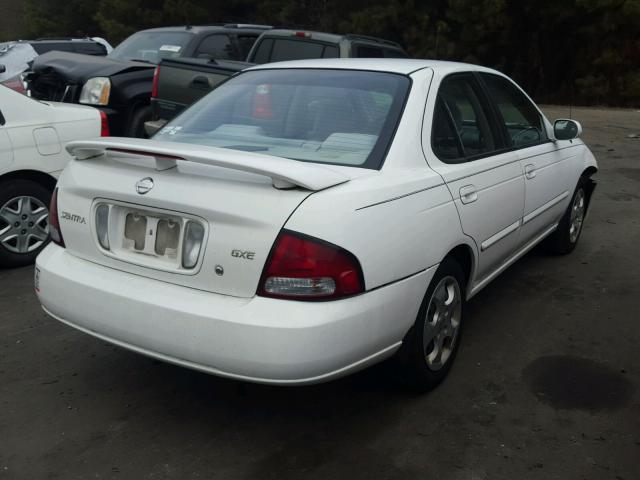 3N1CB51D83L779826 - 2003 NISSAN SENTRA XE WHITE photo 4