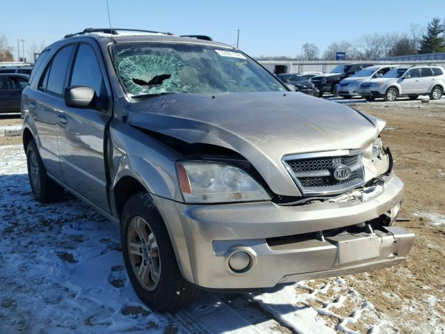 KNDJC733755351797 - 2005 KIA SORENTO EX TAN photo 1