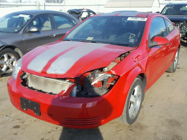 1G1AL18F387164316 - 2008 CHEVROLET COBALT LT RED photo 2