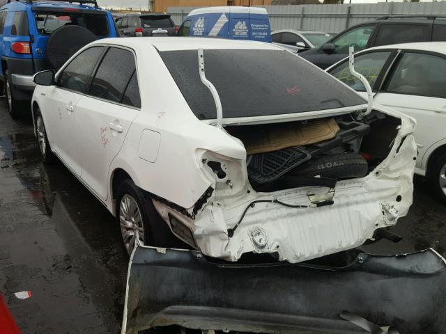 4T1BD1FK5EU128970 - 2014 TOYOTA CAMRY HYBR WHITE photo 3