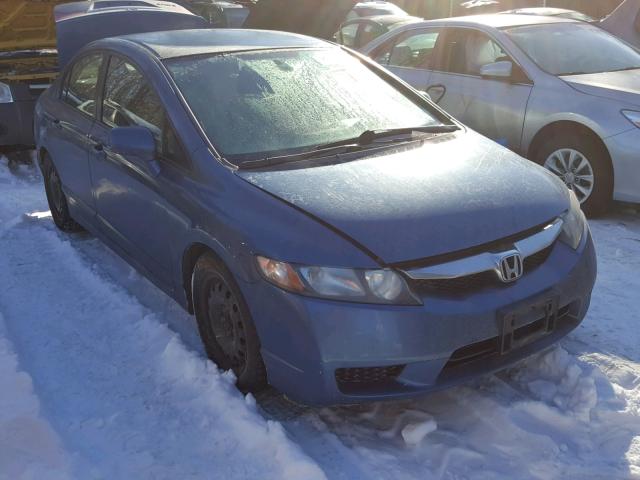 2HGFA16589H366055 - 2009 HONDA CIVIC LX BLUE photo 1