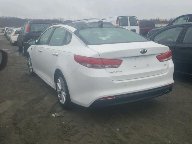 5XXGU4L32GG064730 - 2016 KIA OPTIMA EX WHITE photo 3