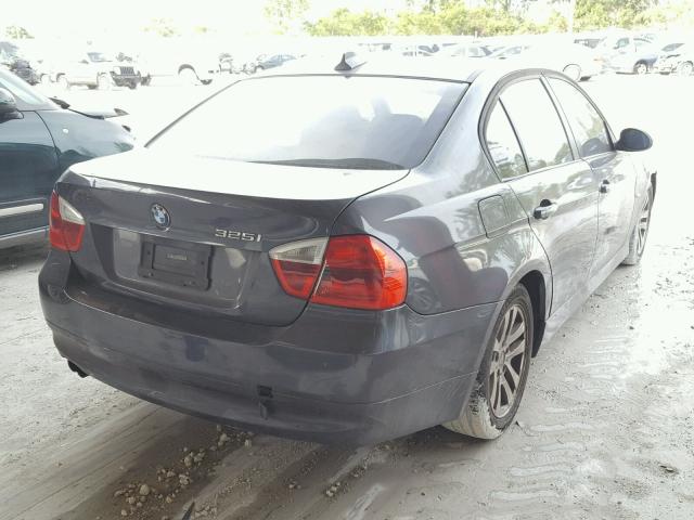 WBAVB13546PT07102 - 2006 BMW 325 I GRAY photo 4