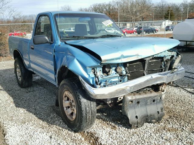 4TAPM62NXVZ322285 - 1997 TOYOTA TACOMA BLUE photo 1