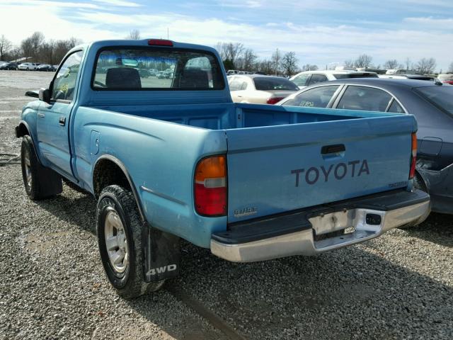 4TAPM62NXVZ322285 - 1997 TOYOTA TACOMA BLUE photo 3