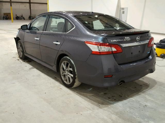 3N1AB7AP2EY308807 - 2014 NISSAN SENTRA S GRAY photo 3