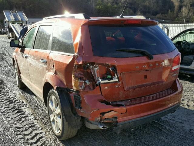 3C4PDCDG1CT223957 - 2012 DODGE JOURNEY CR ORANGE photo 3