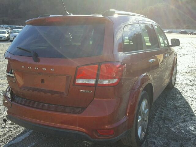 3C4PDCDG1CT223957 - 2012 DODGE JOURNEY CR ORANGE photo 4