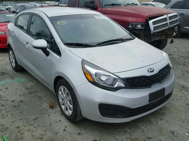 KNADM4A39F6469712 - 2015 KIA RIO LX SILVER photo 1