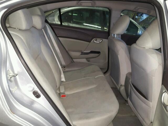 19XFB2F51CE045656 - 2012 HONDA CIVIC LX SILVER photo 6