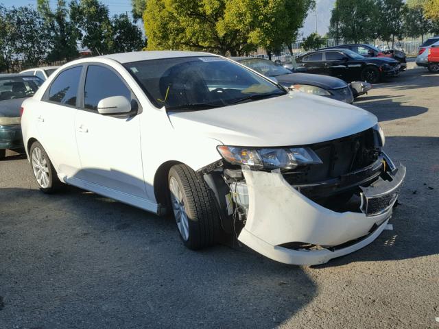 KNAFW4A35D5741002 - 2013 KIA FORTE SX WHITE photo 1