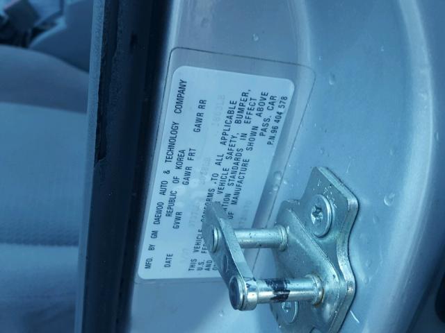 KL5JD56ZX7K726870 - 2007 SUZUKI FORENZA BA SILVER photo 10